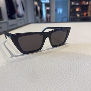 Stylish YSL Black Cat-Eye Sunglasses